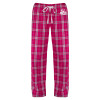 Thumbnail image for  Womens Dark Fuchsia/White Flannel Pajama Pant