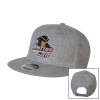 Thumbnail image for  Heather Grey Wool Blend Flat Bill Snapback Hat