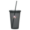Thumbnail image for  Madison Double Wall Charcoal Tumbler w/Straw 16oz