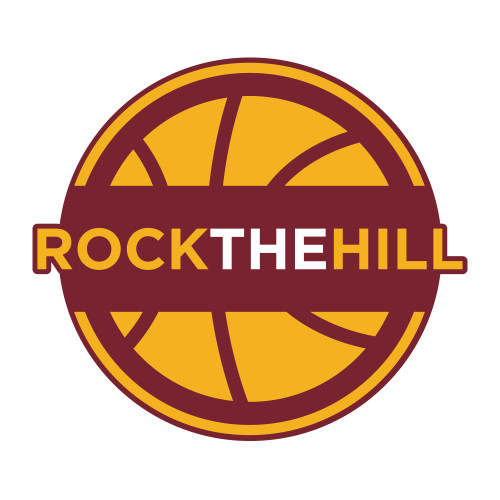  Medium Decal - Rock The Hill One Color Basketball