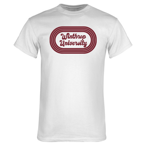  White T Shirt - Winthrop University 70s Design
