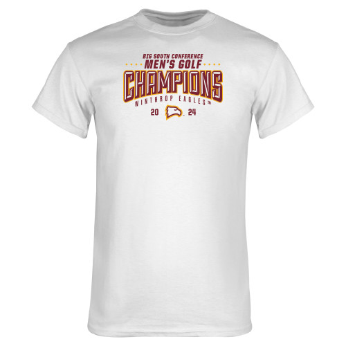 White T Shirt - 2024 Big South Mens Golf Champ