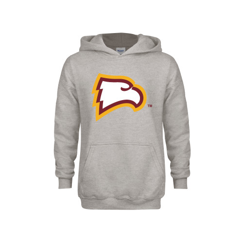  Youth Grey Fleece Hood - Primary Mark
