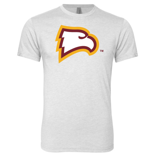 Next Level Heather White Triblend Tee - Primary Mark