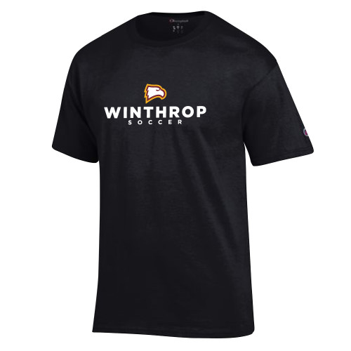  Champion Black T Shirt - WU Soccer