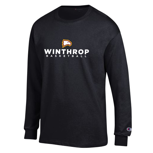  Champion Black Long Sleeve T Shirt - WU Basketball