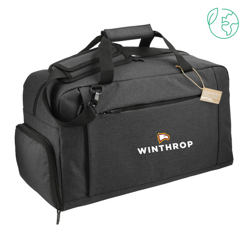  Aft Recycled PET 21 Inch Charcoal Duffel - Athletic Wordmark Stacked