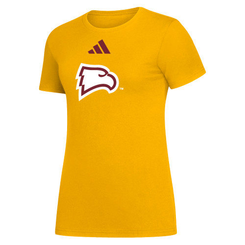  Adidas Womens Collegiate Gold Fresh Tee - Adidas - Primary Mark