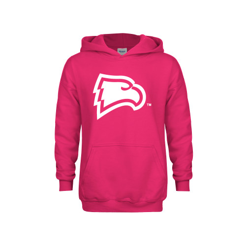  Youth Hot Pink Fleece Hoodie - Primary Mark