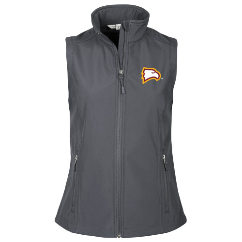  Womens Charcoal Core Softshell Vest - Primary Mark