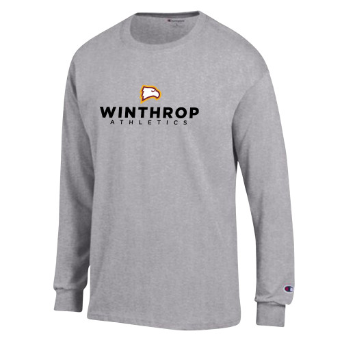  Champion Oxford Grey Long Sleeve T Shirt - WU Athletics
