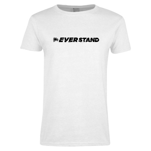  Womens White Short Sleeve Tee - Ever Stand