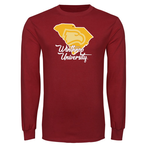  Cardinal Long Sleeve T Shirt - Winthrop University with State of South Carolina