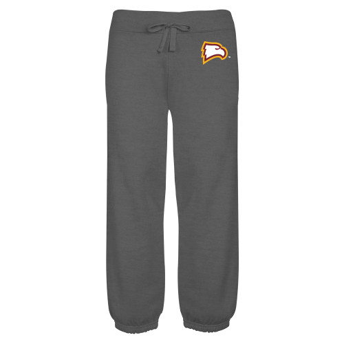  ENZA Womens Dark Heather Banded Fleece Capri - Primary Mark