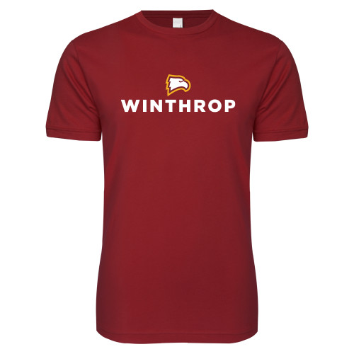  Next Level Cardinal SoftStyle T Shirt - Athletic Wordmark Stacked