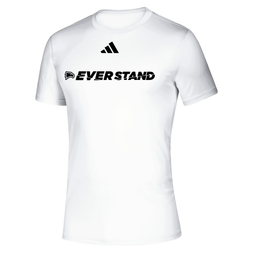  Adidas White Pregame Performance Tee - Adidas - Ever Stand