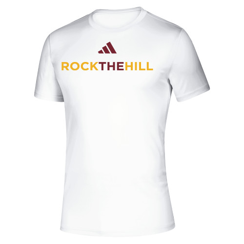 Adidas White Pregame Performance Tee - Adidas - Rock The Hill
