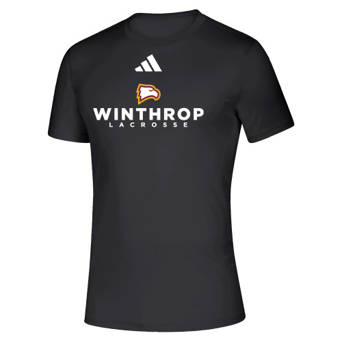  Adidas Black Pregame Performance Tee - Adidas - WU Lacrosse