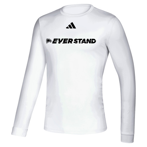  Adidas White Creator Performance Long Sleeve Tee - Adidas - Ever Stand