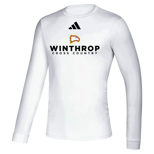  Adidas White Creator Performance Long Sleeve Tee - Adidas - WU Cross Country