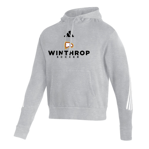  Adidas Medium Grey Heather Pullover Hood - Adidas - WU Soccer