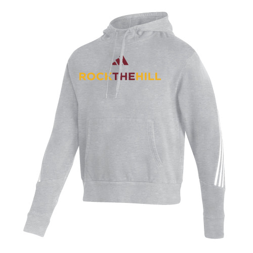  Adidas Medium Grey Heather Pullover Hood - Adidas - Rock The Hill