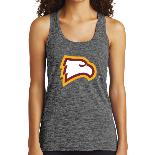  Womens Performance Grey/Black Heather Tank - Primary Mark