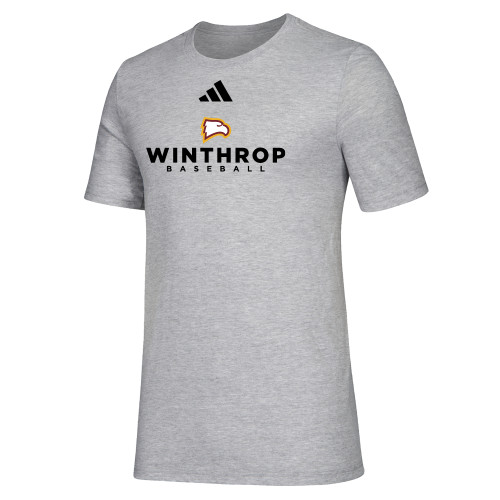 Adidas Medium Grey Heather Fresh Tee - Adidas - WU Baseball