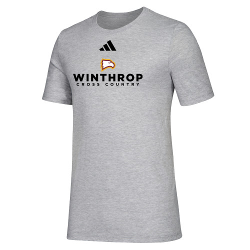  Adidas Medium Grey Heather Fresh Tee - Adidas - WU Cross Country