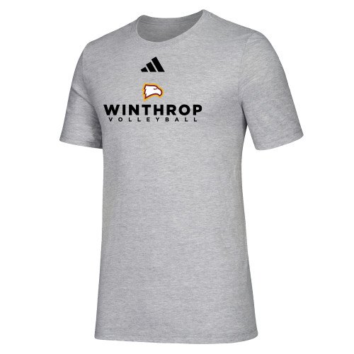  Adidas Medium Grey Heather Fresh Tee - Adidas - WU Volleyball