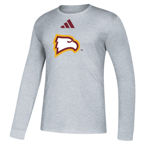  Adidas Medium Grey Heather Fresh Long Sleeve Tee - Adidas - Primary Mark