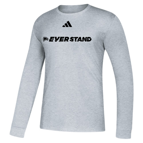  Adidas Medium Grey Heather Fresh Long Sleeve Tee - Adidas - Ever Stand