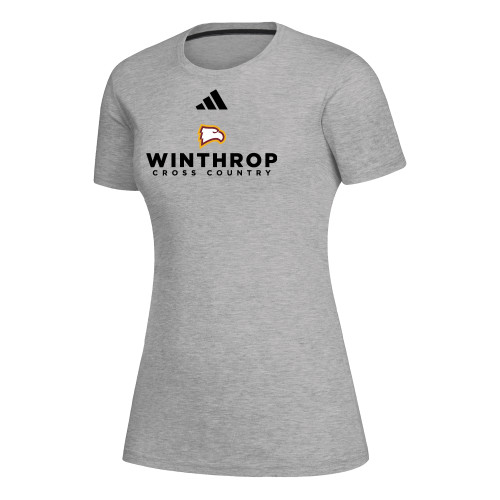  Adidas Womens Medium Heather Grey Creator Performance  Tee - Adidas - WU Cross Country