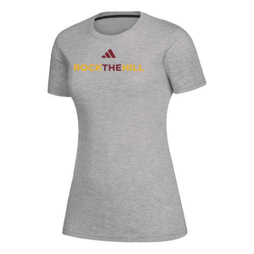  Adidas Womens Medium Heather Grey Creator Performance  Tee - Adidas - Rock The Hill