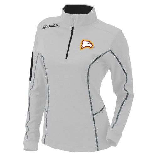  Columbia Womens Omni Wick White 1/4 Zip - Primary Mark