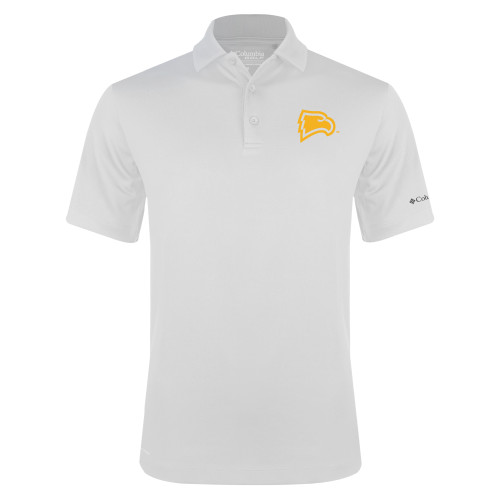  Columbia White Omni Wick Drive Polo - Primary Mark
