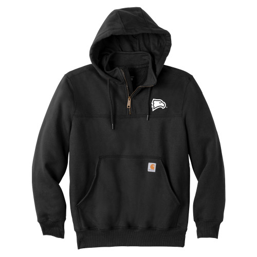  Carhartt Black Rain Defender Paxton Hooded Zip Sweatshirt - Primary Mark