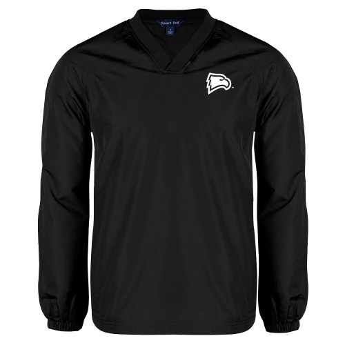  Black V Neck Raglan Windshirt - Primary Mark