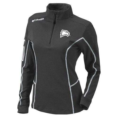  Columbia Womens Omni Wick Charcoal 1/4 Zip - Primary Mark