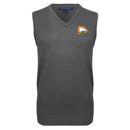  Charcoal VNeck Sweater Vest - Primary Mark