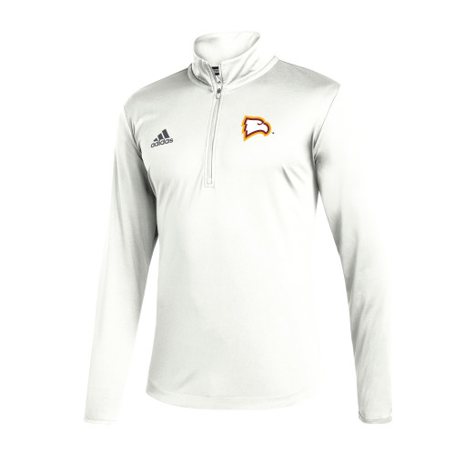  Adidas White Entrada 1/4 Zip - Primary Mark