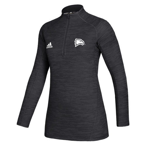  Adidas Womens Black Game Mode 1/4 Zip - Primary Mark