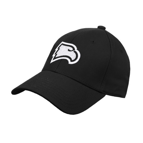 Black Structured Adjustable Pro Style Hat - Primary Mark