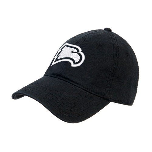  Black Unstructured Adjustable Low Profile Hat - Primary Mark
