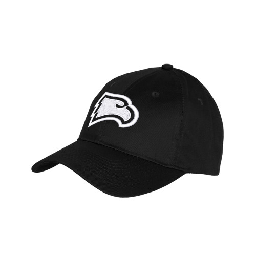  Youth Black Pro Style Hat - Primary Mark