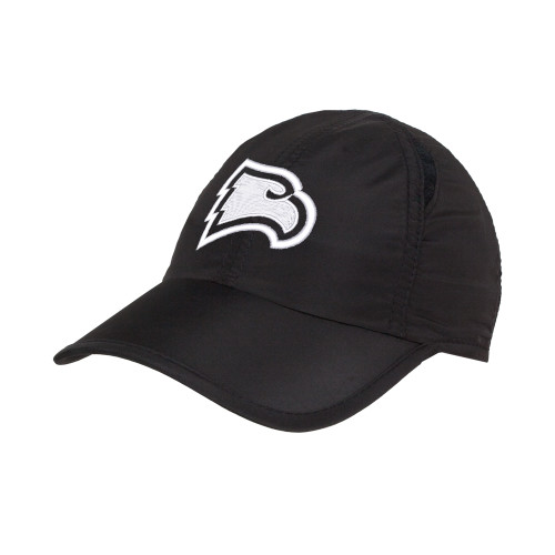  Womens Black Performance Cap - Primary Mark