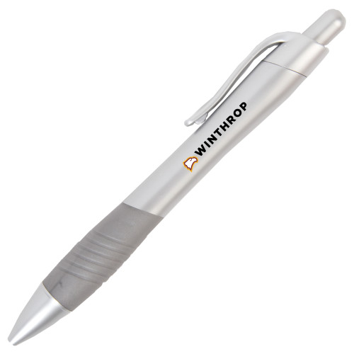  Metallic Mykonos Silver Pen - Athletic Wordmark Horizontal