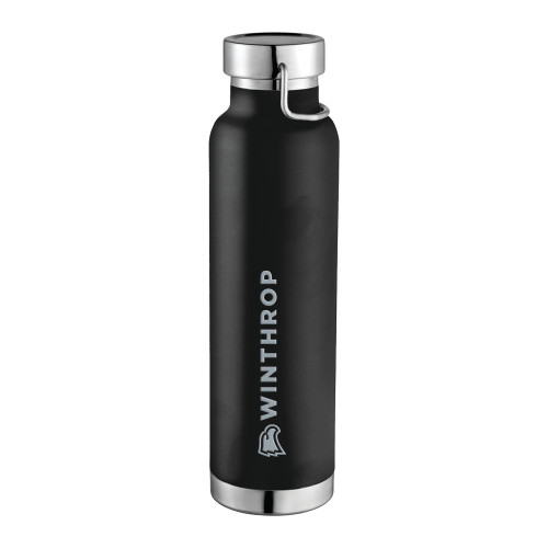  Thor Copper Vacuum Insulated Black Bottle 22oz - Athletic Wordmark Horizontal Engraved