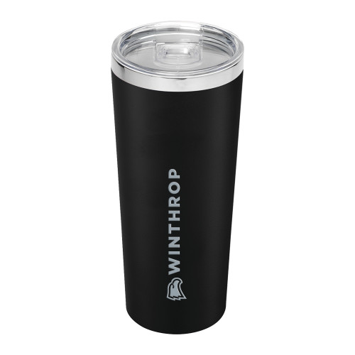  Thor Vacuum Insulated Black Tumbler 22oz - Athletic Wordmark Horizontal Engraved