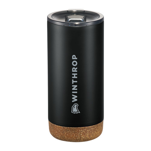  Valhalla Vacuum Insulated Black Tumbler 16oz - Athletic Wordmark Horizontal Engraved